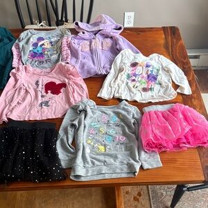 Girls clothing lot size 2-t